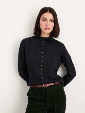 Alex Mill Taylor Cardigan in Charcoal